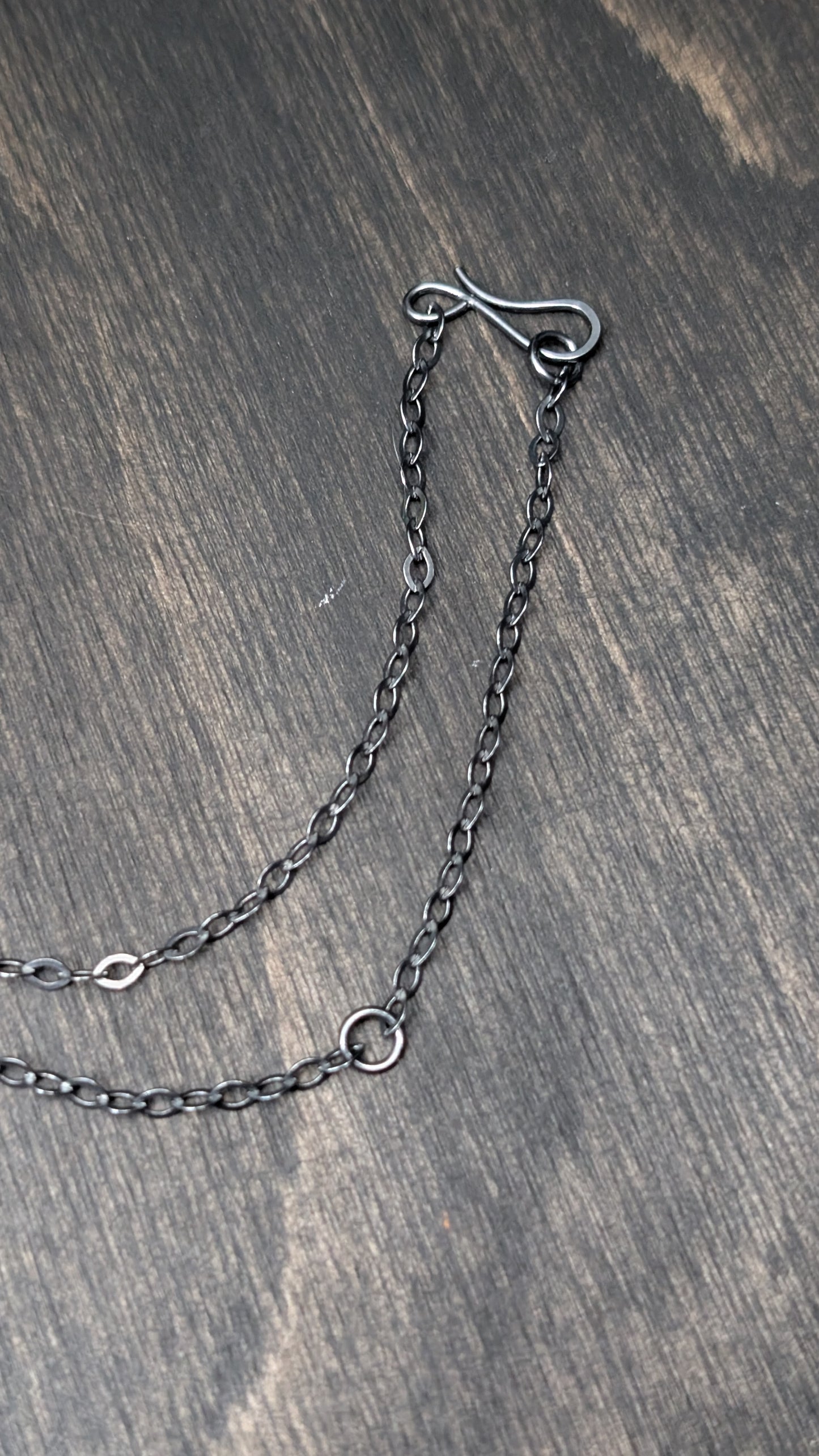 Large Teardrop Carnelian Textured Sterling Silver Necklace