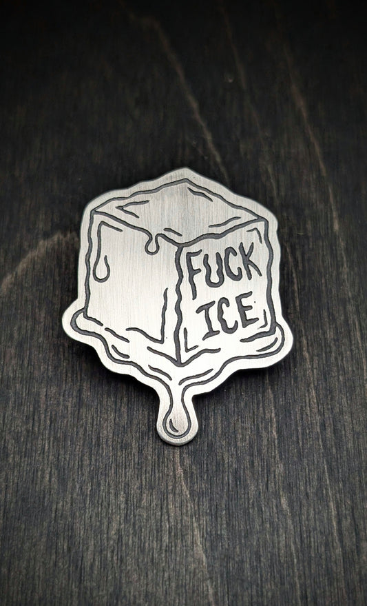 Fuck Ice Acid Etched Charity Pin