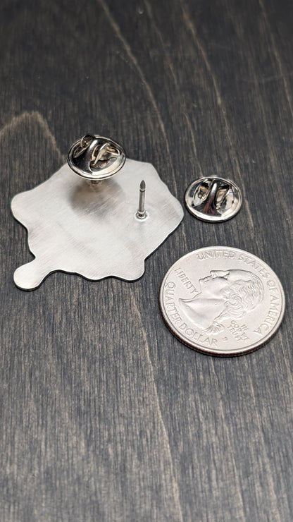 Ice Out Acid Etched Charity Pin