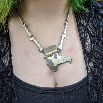 Riveted Plague Doctor Necklace