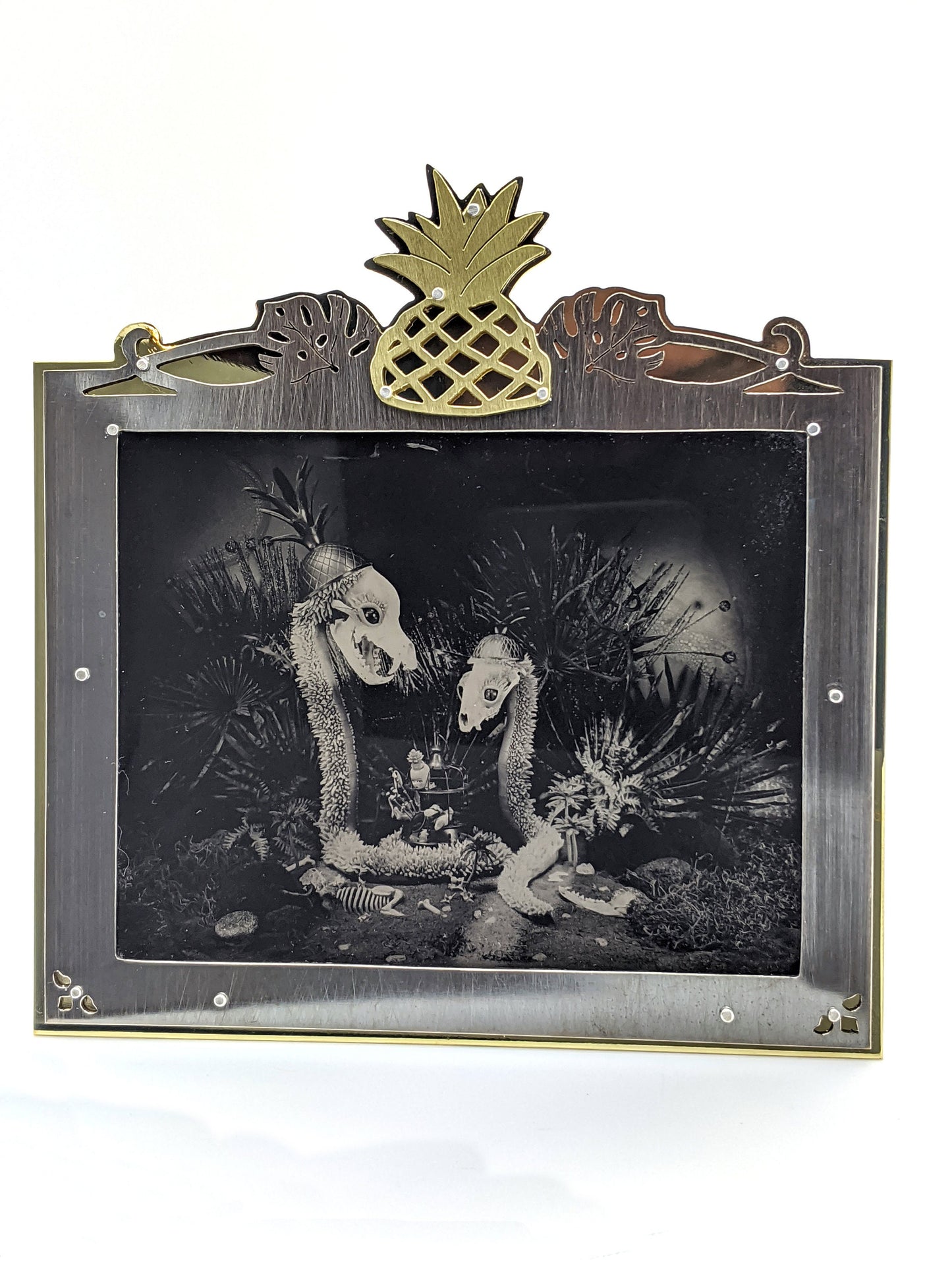 Trouble in Paradise Original First Edition Tintype in Handmade Frame