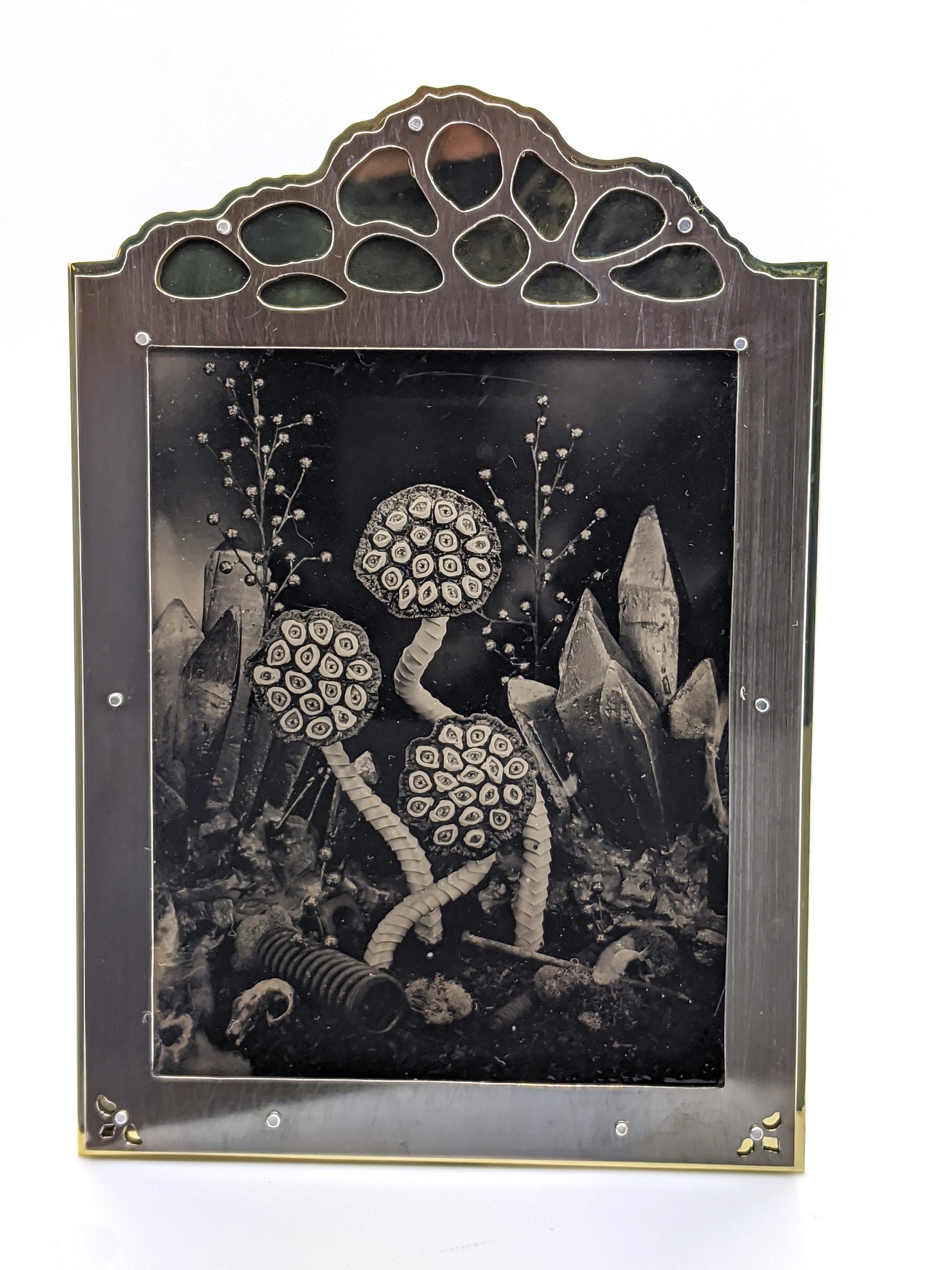 Eyes of Vulture Mines Original First Edition Tintype in Handmade Frame