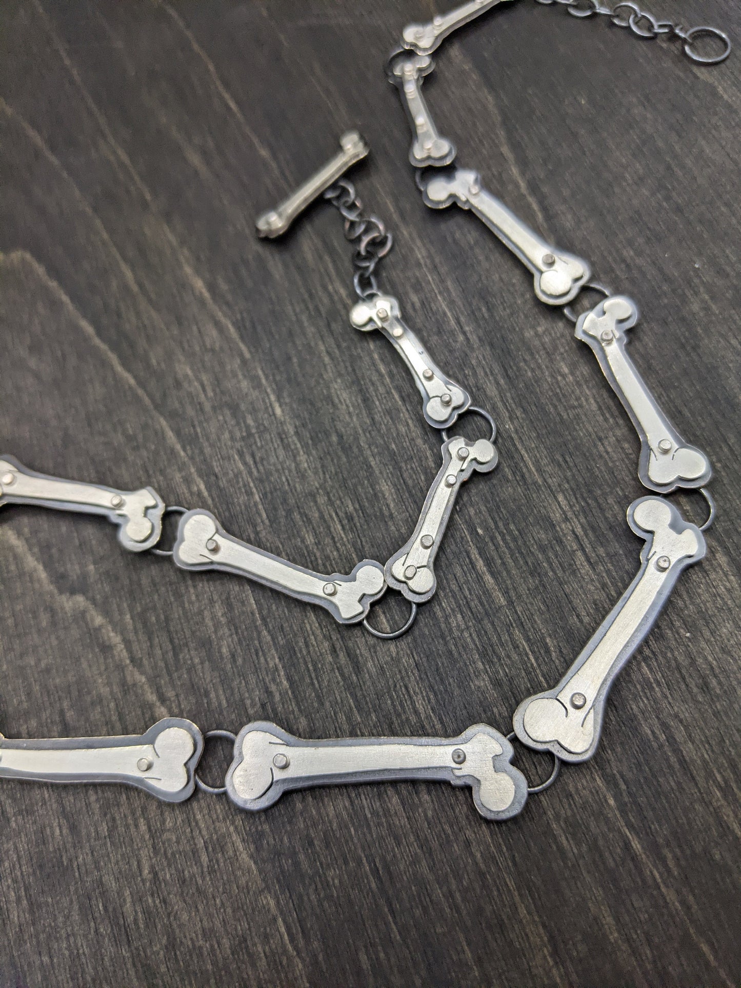 13 Bones Riveted Necklace