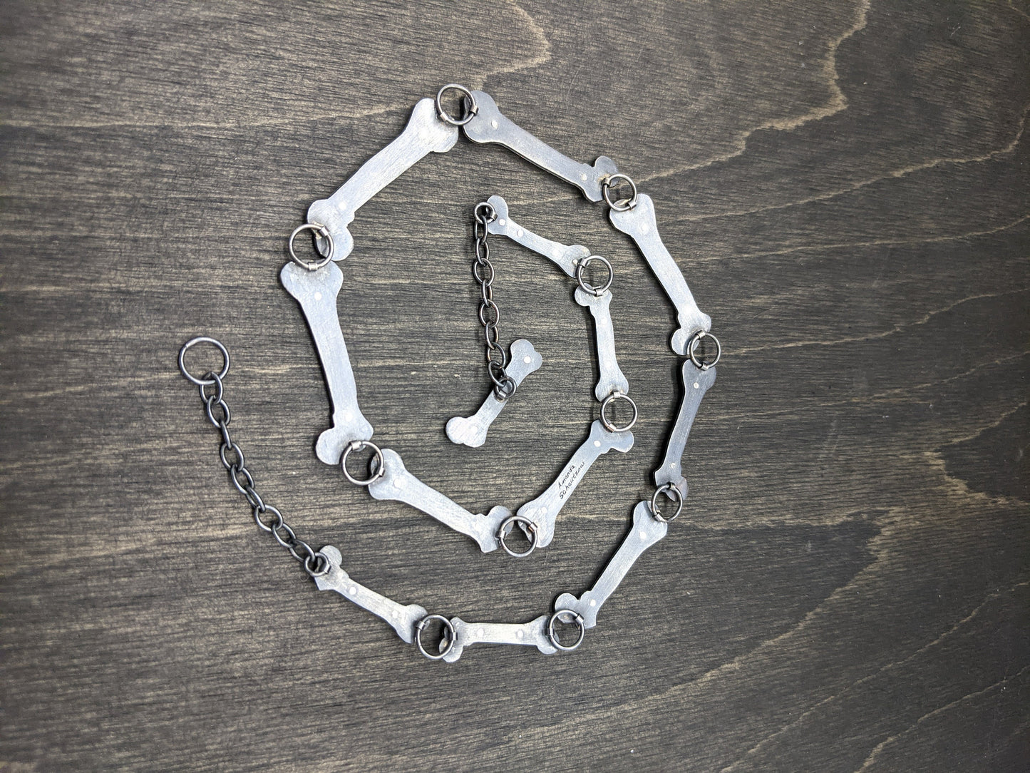 13 Bones Riveted Necklace